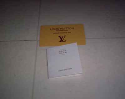 louis vuitton yellow authenticity card
